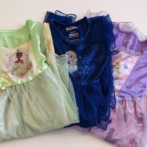 Disney Princess Kids Costume Set - Green, Blue, Purple